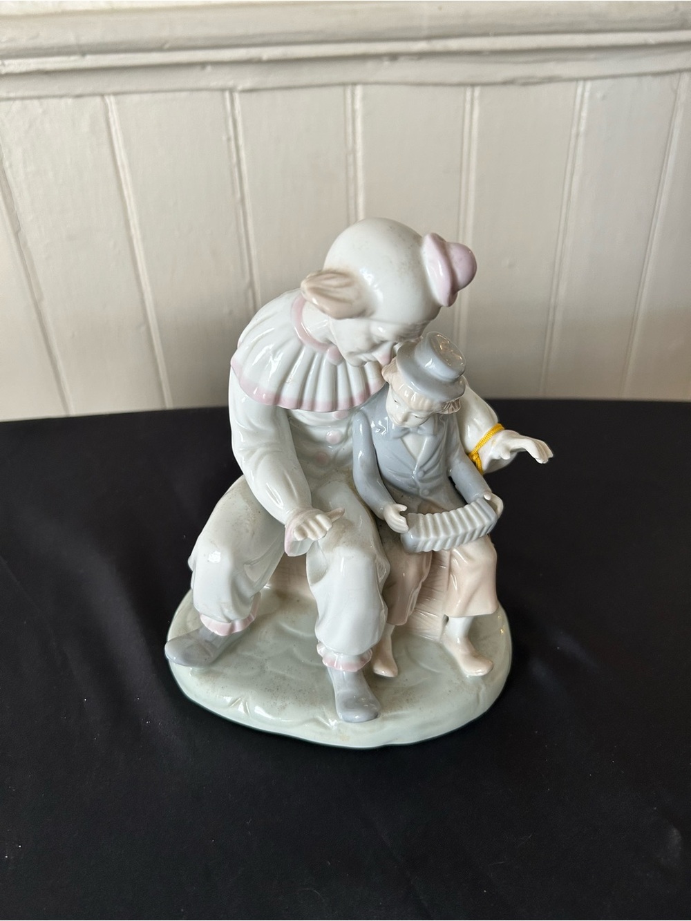 Vintage Paul Sebastian “Friendship” Porcelain Figurine Clown Boy Accordion